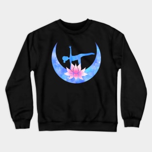 Half Moon Yoga Pose Crewneck Sweatshirt